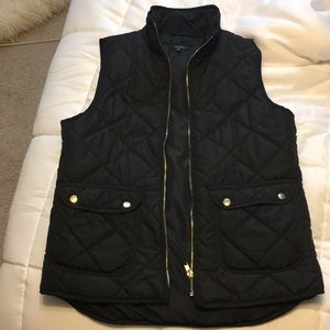 Black Quilted Vest